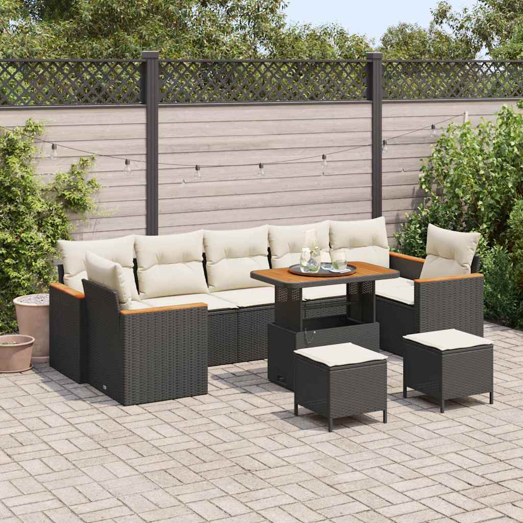 Tuin Sofa Set Met Kussen 10 Pcs Poly Riet