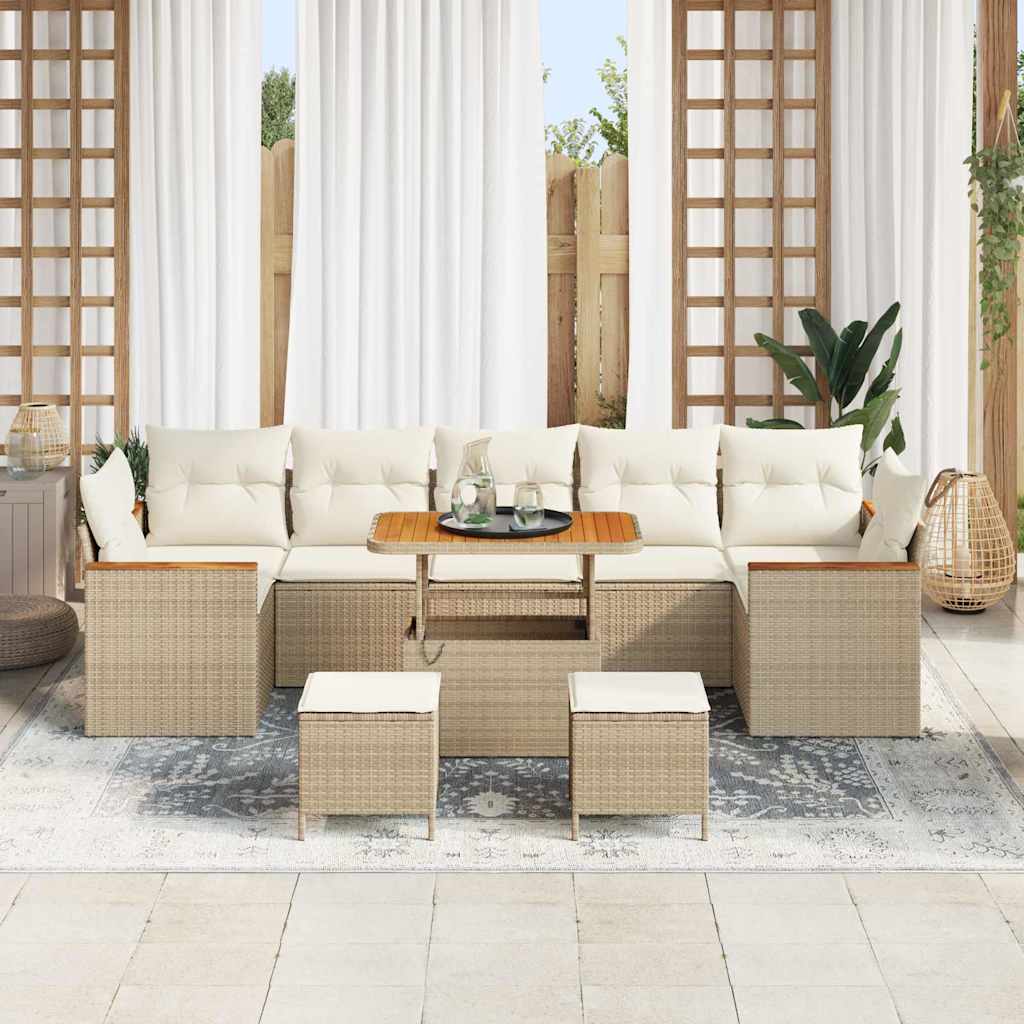 Tuin Sofa Set Met Kussen 10 Pcs Poly Riet