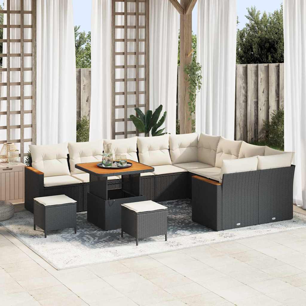 Tuin Sofa Set Met Kussen 12 Pcs Poly Riet