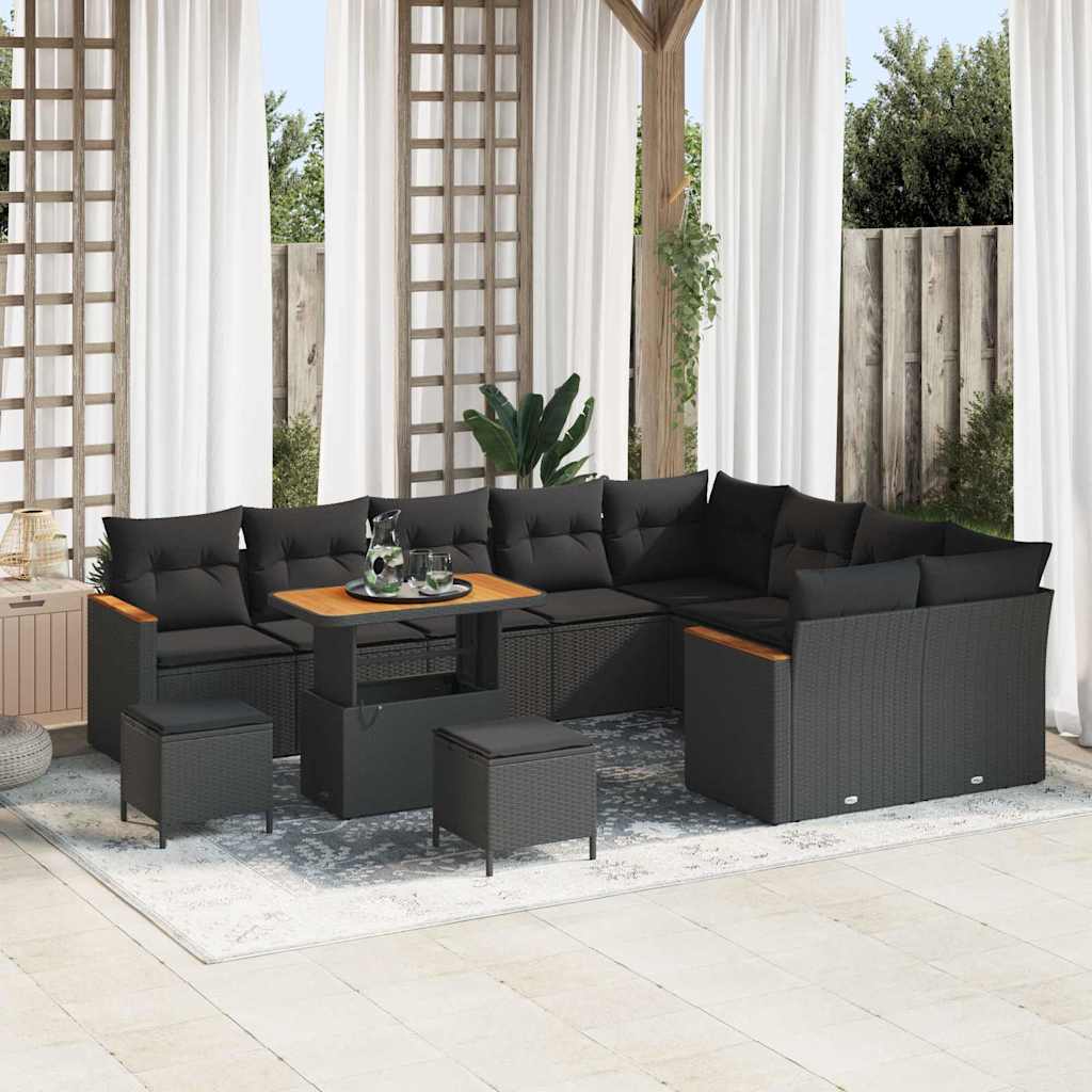 Tuin Sofa Set Met Kussen 12 Pcs Poly Riet