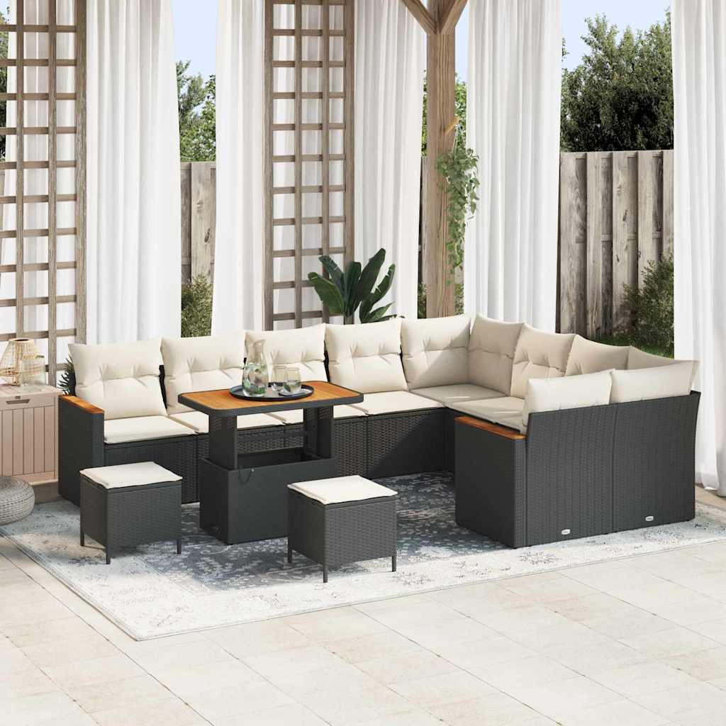 Tuin Sofa Set Met Kussen 12 Pcs Poly Riet