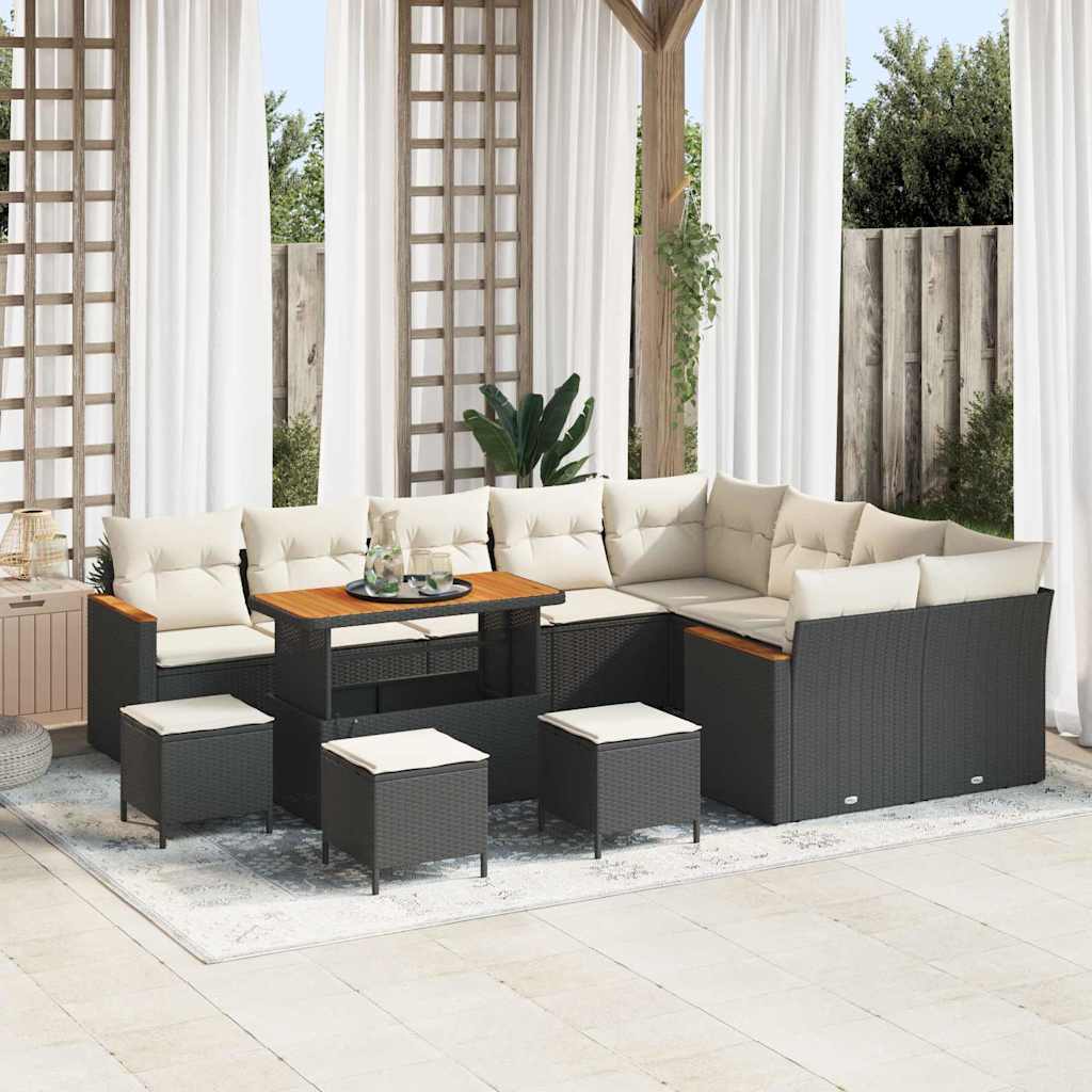 Tuin Sofa Set Met Kussen 12 Pcs Poly Riet