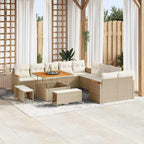 Tuin Sofa Set Met Kussen 13 Pcs Poly Riet