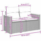 Tuin Sofa Set Met Kussen 13 Pcs Poly Riet