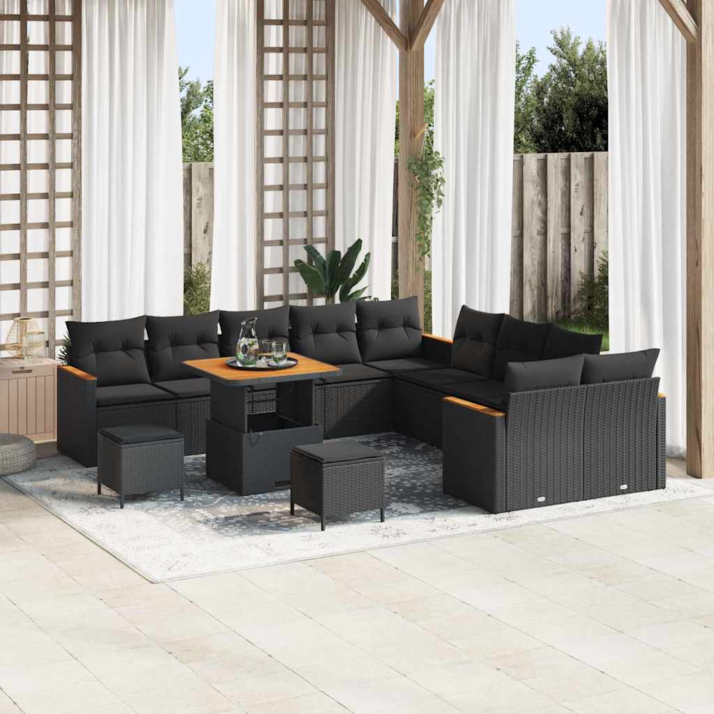 Tuin Sofa Set Met Kussen 13 Pcs Poly Riet