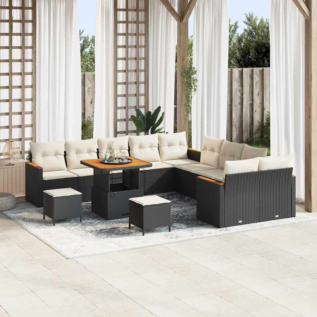 Tuin Sofa Set Met Kussen 13 Pcs Poly Riet