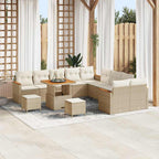 Tuin Sofa Set Met Kussen 13 Pcs Poly Riet