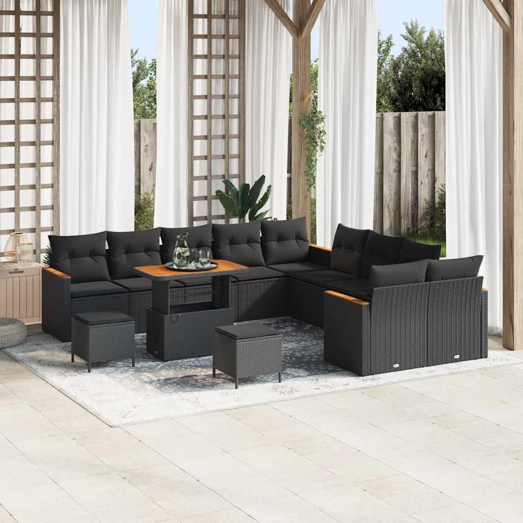 Tuin Sofa Set Met Kussen 13 Pcs Poly Riet