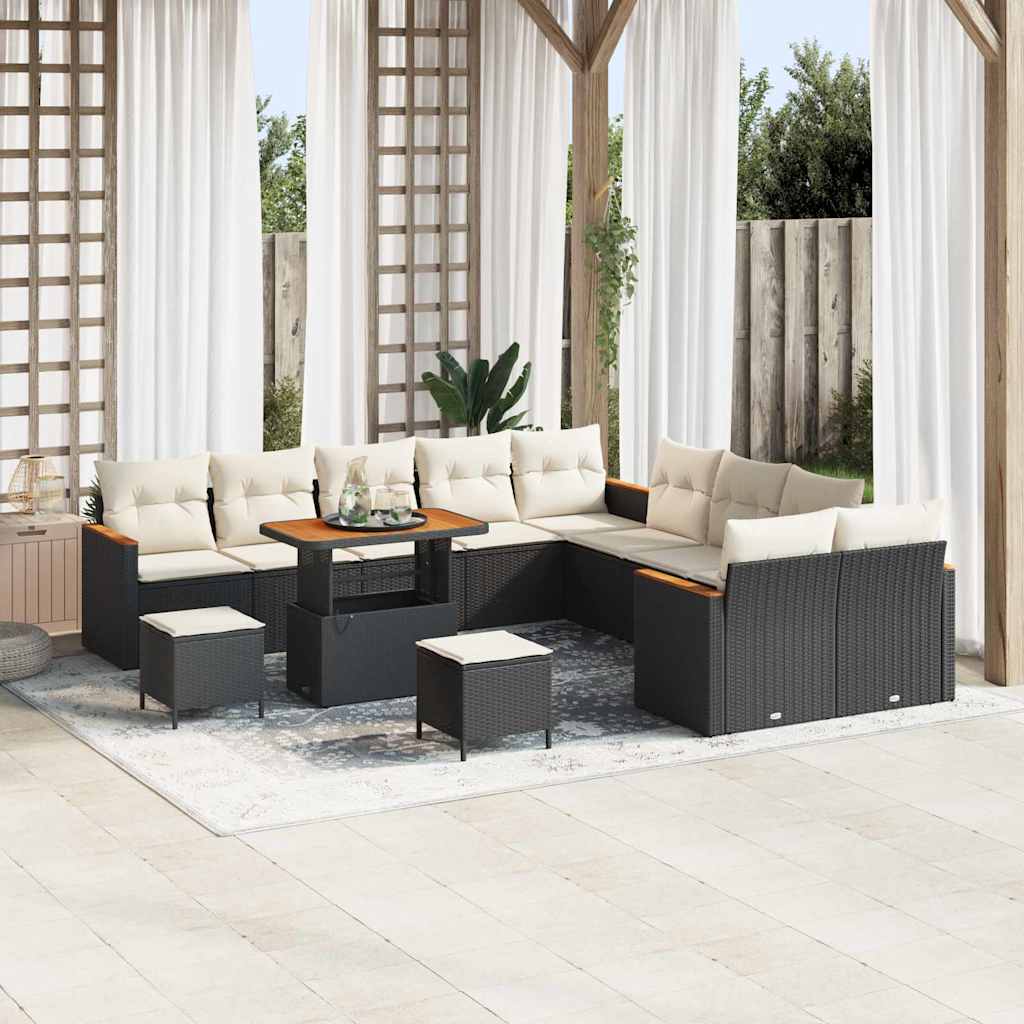 Tuin Sofa Set Met Kussen 13 Pcs Poly Riet