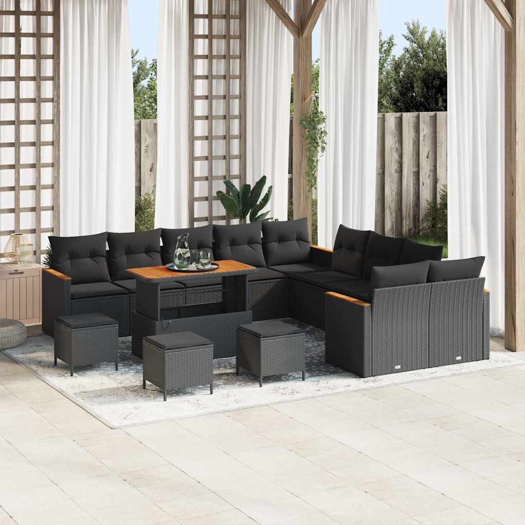 Tuin Sofa Set Met Kussen 13 Pcs Poly Riet