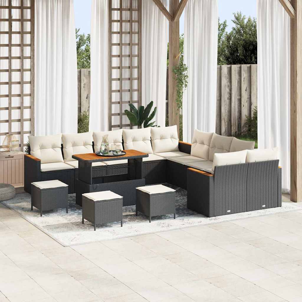 Tuin Sofa Set Met Kussen 13 Pcs Poly Riet