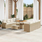 Tuin Sofa Set Met Opslag 11 Pcs Poly Riet