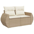 Tuin Sofa Set Met Opslag 11 Pcs Poly Riet