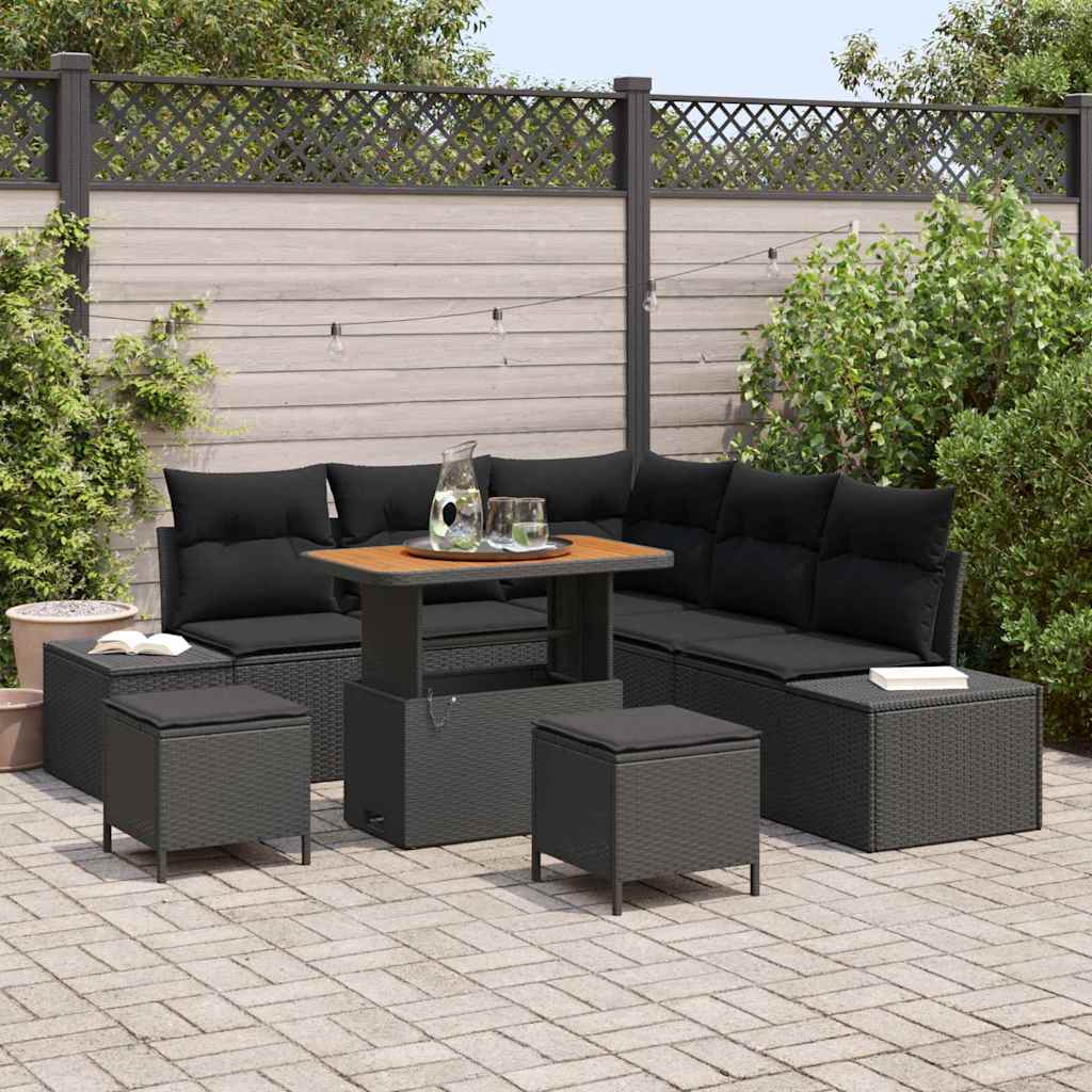 Tuin Sofa Set Met Opslag 8 Pcs Poly Riet