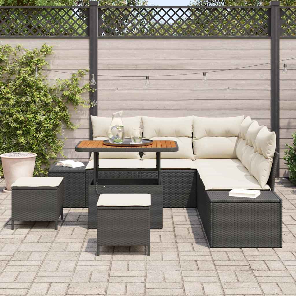 Tuin Sofa Set Met Opslag 8 Pcs Poly Riet