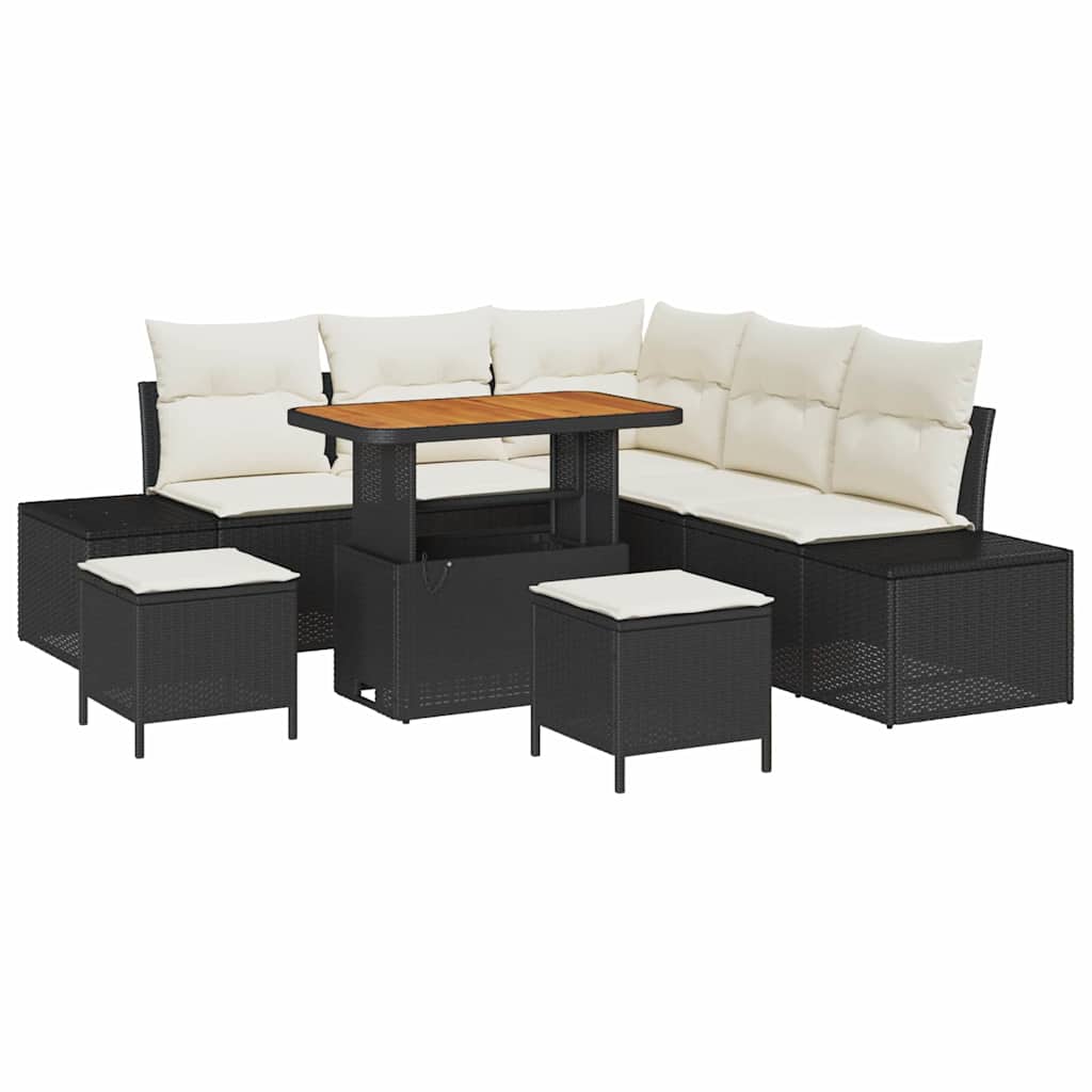 Tuin Sofa Set Met Opslag 8 Pcs Poly Riet