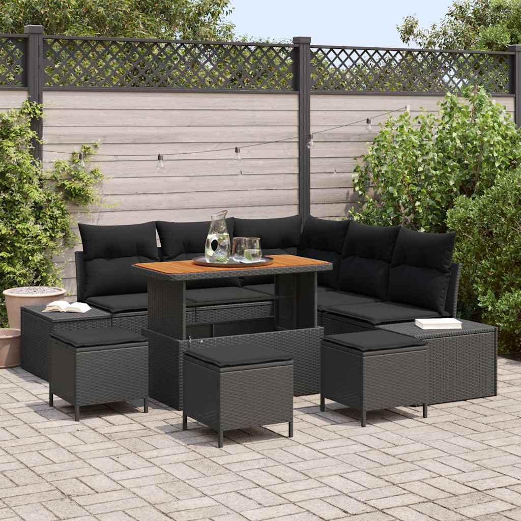 Tuin Sofa Set Met Opslag 8 Pcs Poly Riet