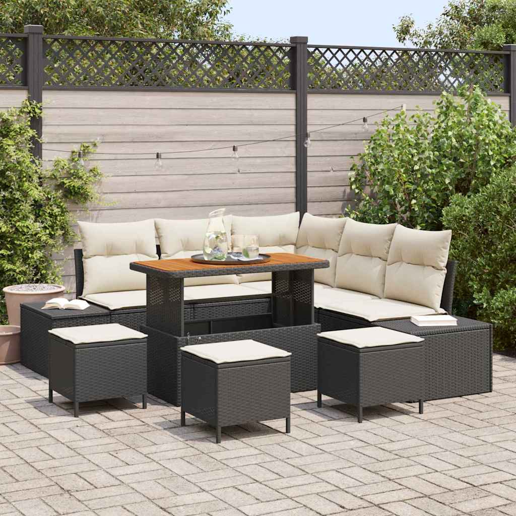Tuin Sofa Set Met Opslag 8 Pcs Poly Riet
