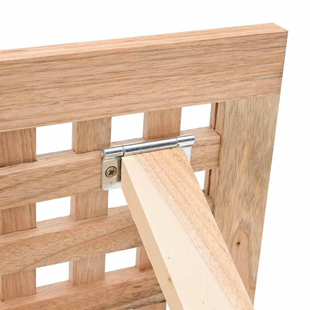 Salontafel Bruin 33 X 33 X 40.5 Cm Massief Walnotenhout