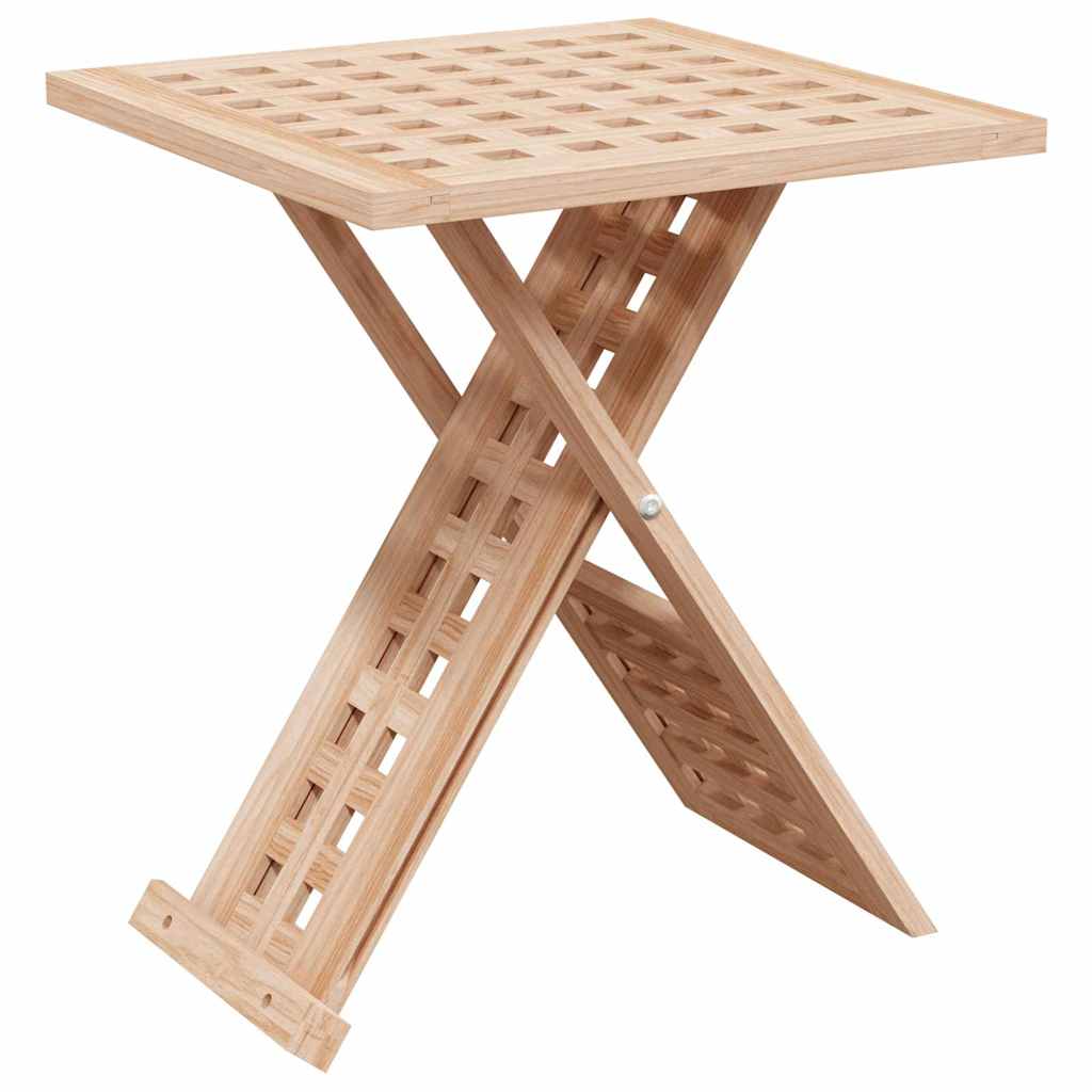Salontafel Bruin 33 X 33 X 40.5 Cm Massief Walnotenhout