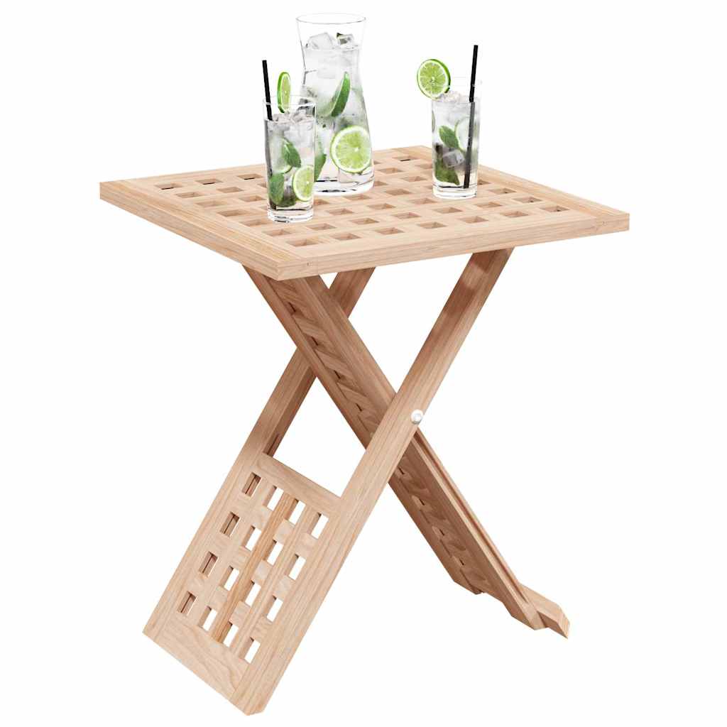 Salontafel Bruin 33 X 33 X 40.5 Cm Massief Walnotenhout