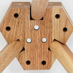 Salontafel Bruin 50 X 50 X 46 Cm Massief Walnotenhout