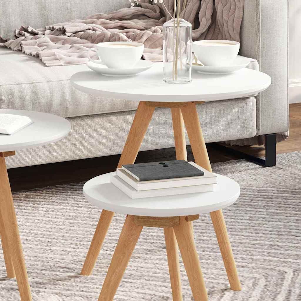 Salontafel Bruin 50 X 50 X 46 Cm Massief Walnotenhout