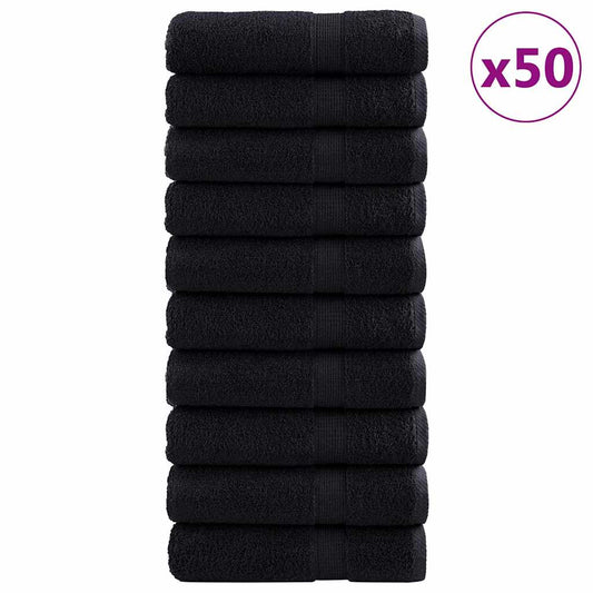 600 Gsm Gastendoeken Solund 50 Pcs Katoen Zwart