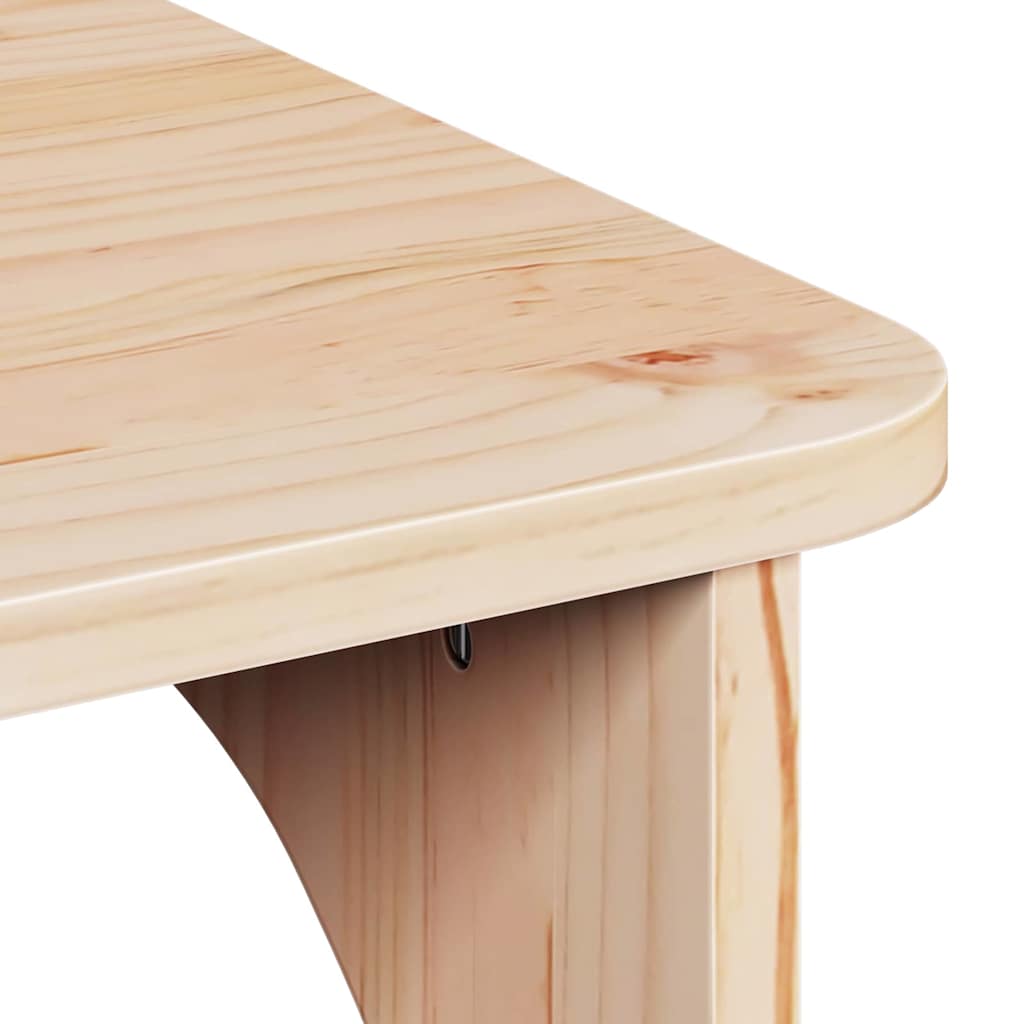 Salontafel 80 X 50 X 31 Cm Massief Grenenhout