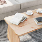 Salontafel 80 X 50 X 31 Cm Massief Grenenhout