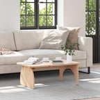 Salontafel 80 X 50 X 31 Cm Massief Grenenhout