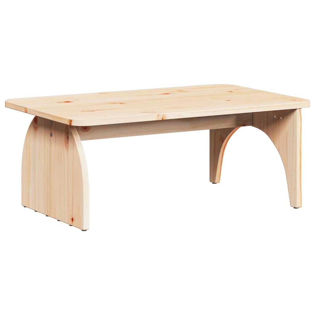 Salontafel 80 X 50 X 31 Cm Massief Grenenhout