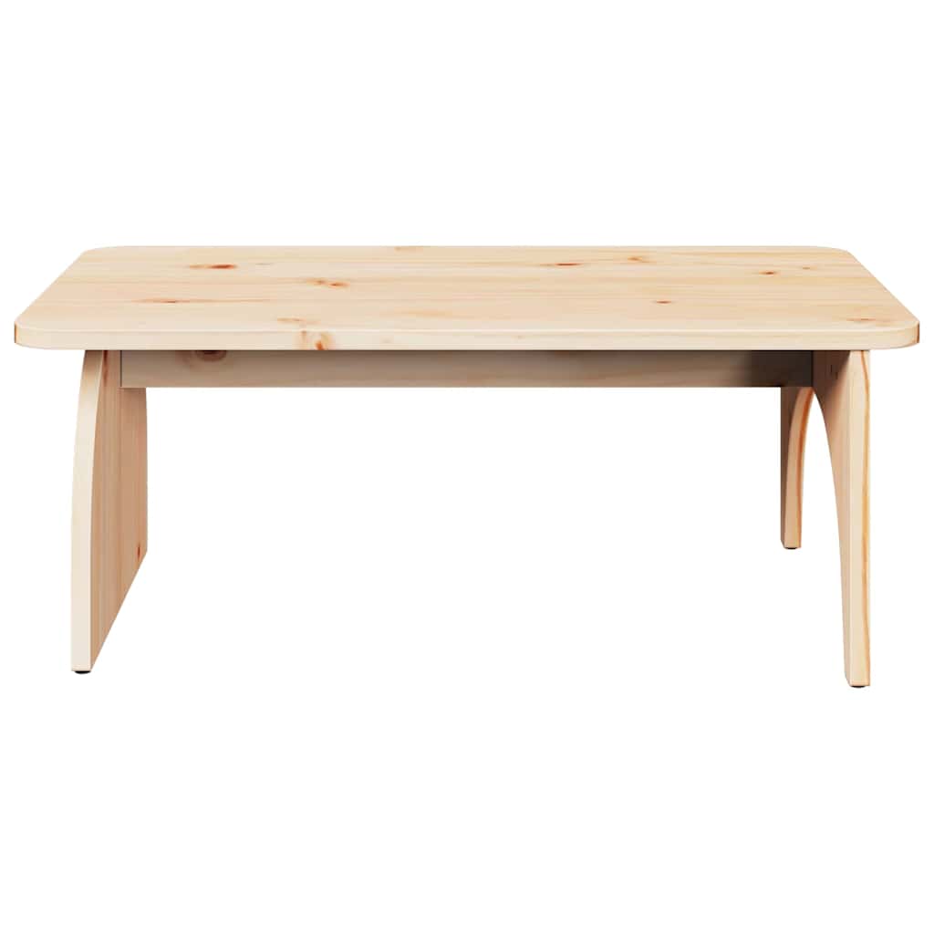 Salontafel 80 X 50 X 31 Cm Massief Grenenhout