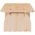 Salontafel 80 X 50 X 31 Cm Massief Grenenhout