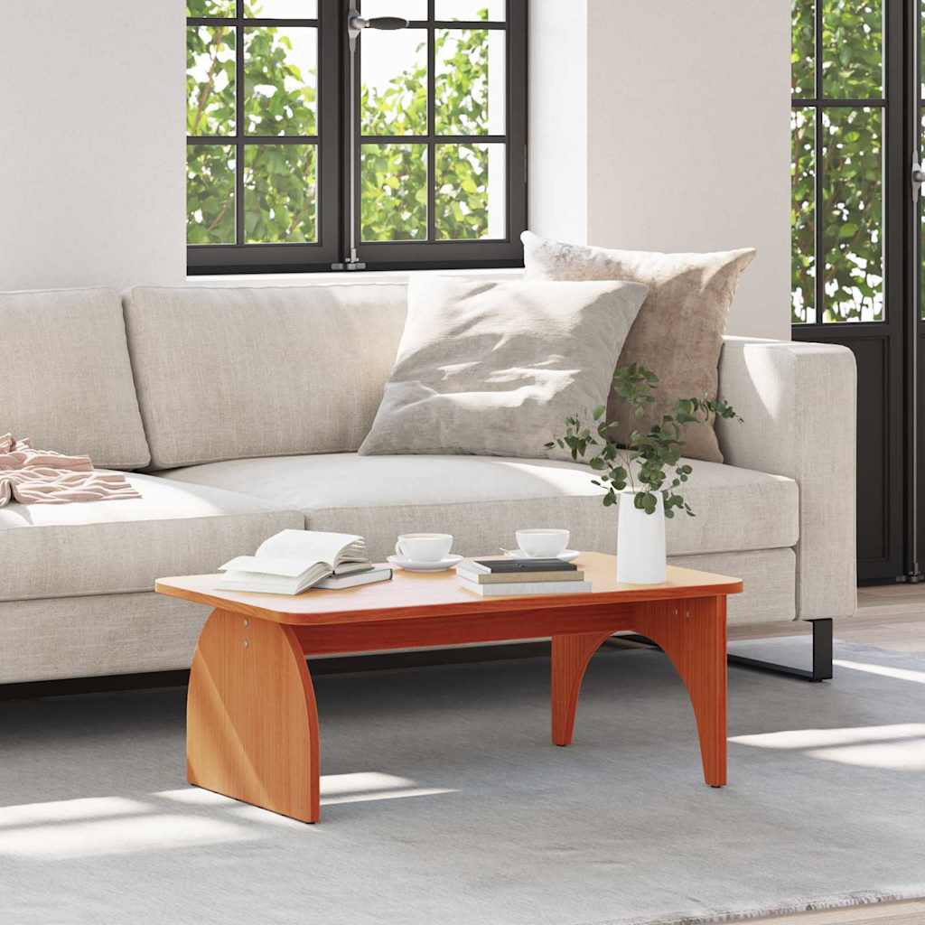 Salontafel 80 X 50 X 31 Cm Massief Grenenhout