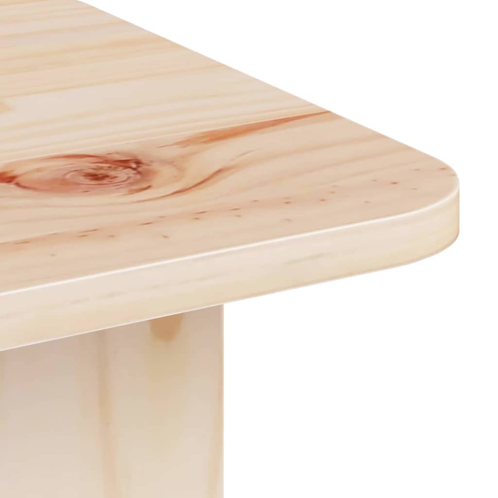 Salontafel 80 X 39.5 X 33.5 Cm Massief Grenenhout