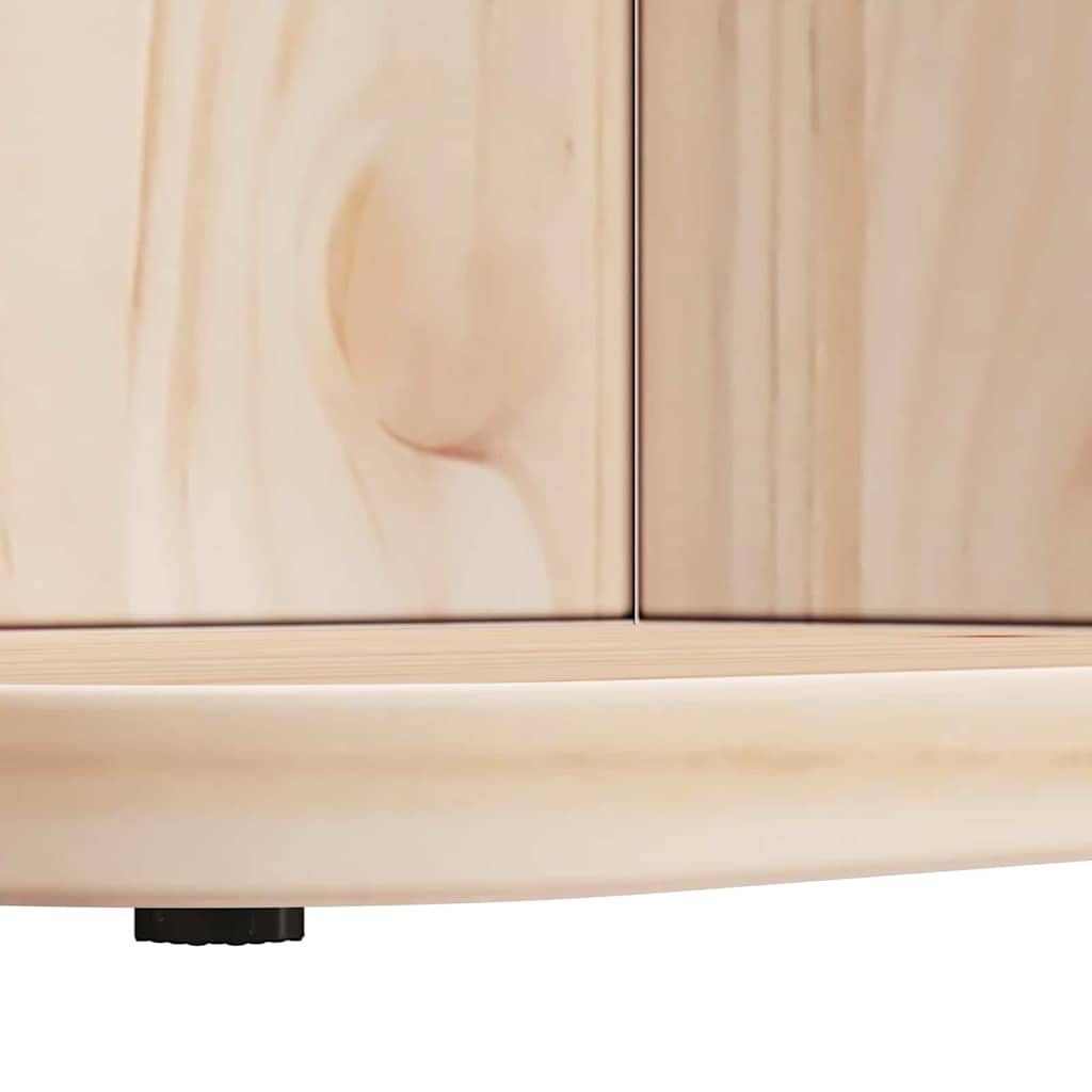 Salontafel 80 X 39.5 X 33.5 Cm Massief Grenenhout