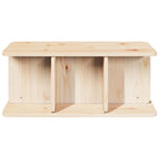 Salontafel 80 X 39.5 X 33.5 Cm Massief Grenenhout