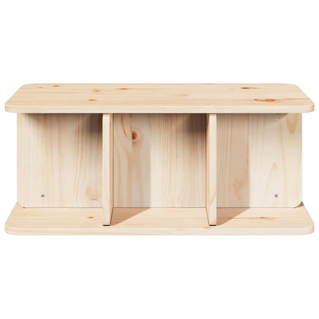 Salontafel 80 X 39.5 X 33.5 Cm Massief Grenenhout
