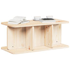 Salontafel 80 X 39.5 X 33.5 Cm Massief Grenenhout