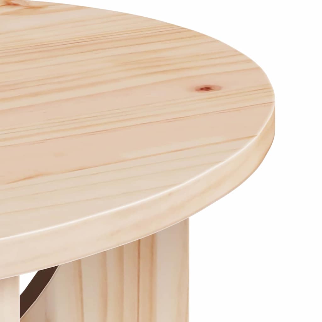 Salontafel 50 X 50 X 35 Cm Massief Grenenhout