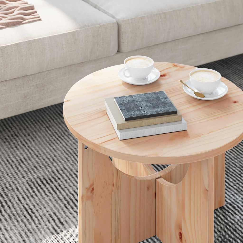 Salontafel 50 X 50 X 35 Cm Massief Grenenhout