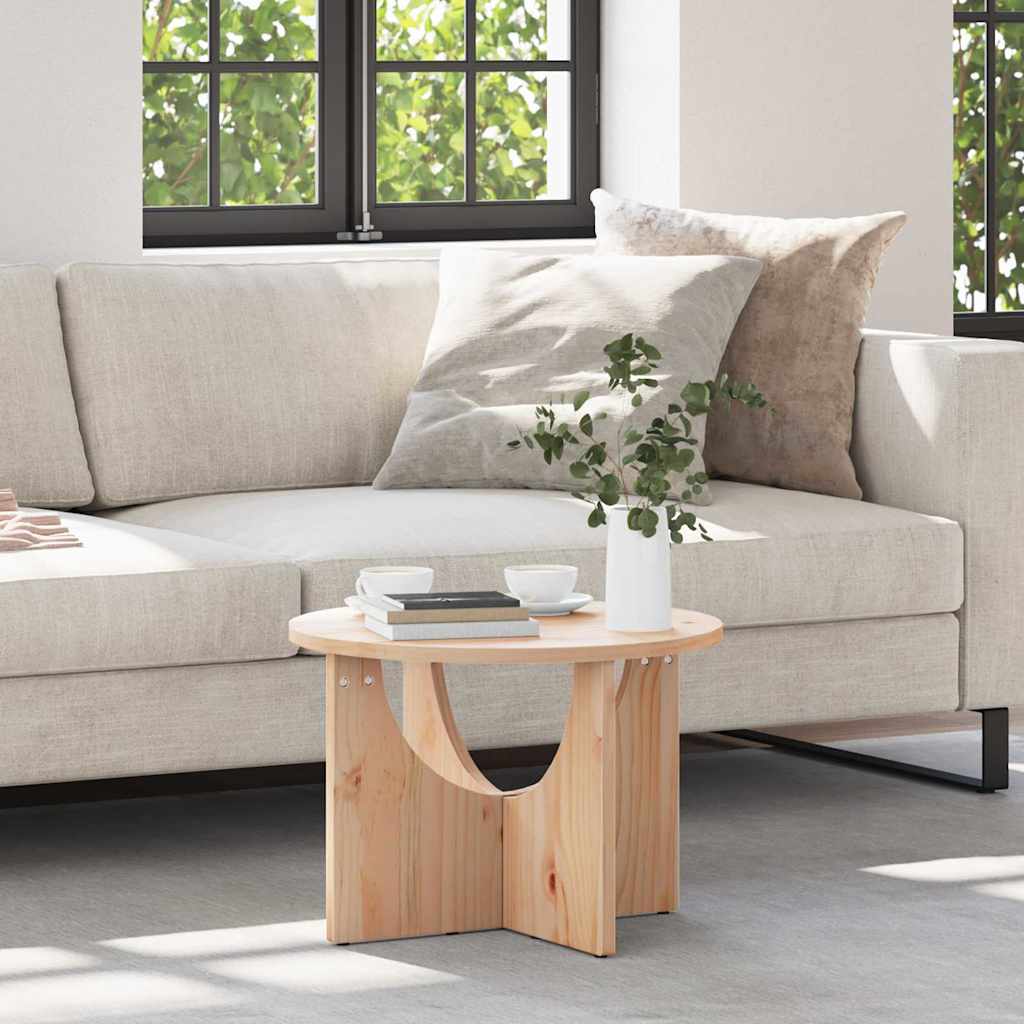 Salontafel 50 X 50 X 35 Cm Massief Grenenhout