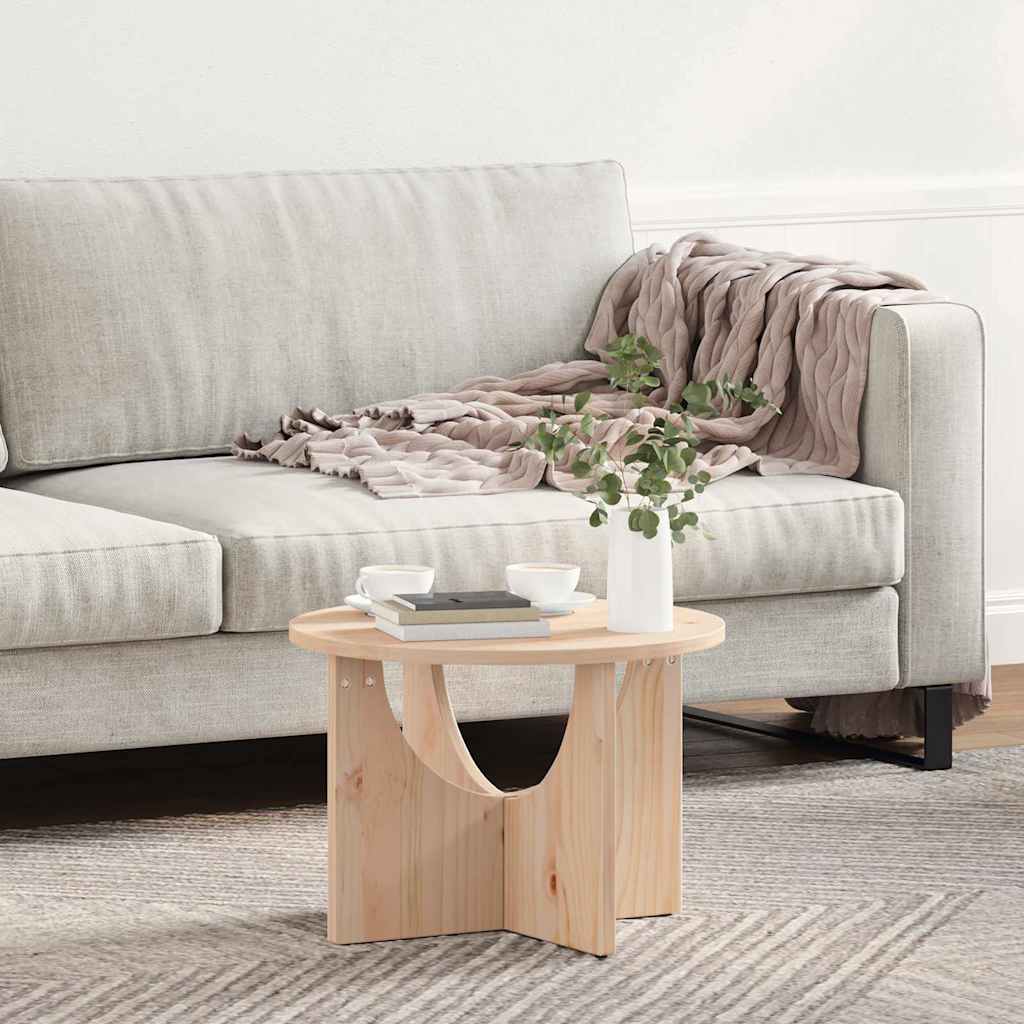 Salontafel 50 X 50 X 35 Cm Massief Grenenhout