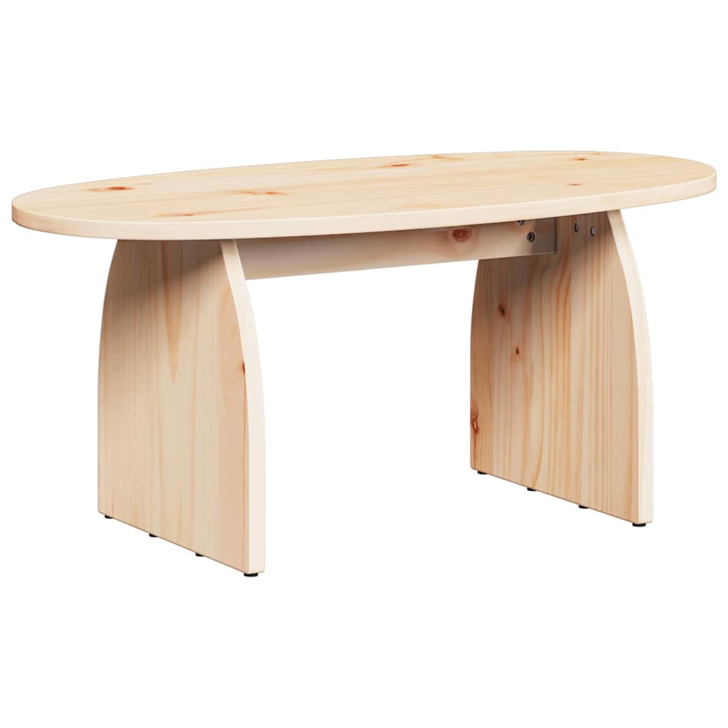 Salontafel 80 X 40 X 35 Cm Massief Grenenhout
