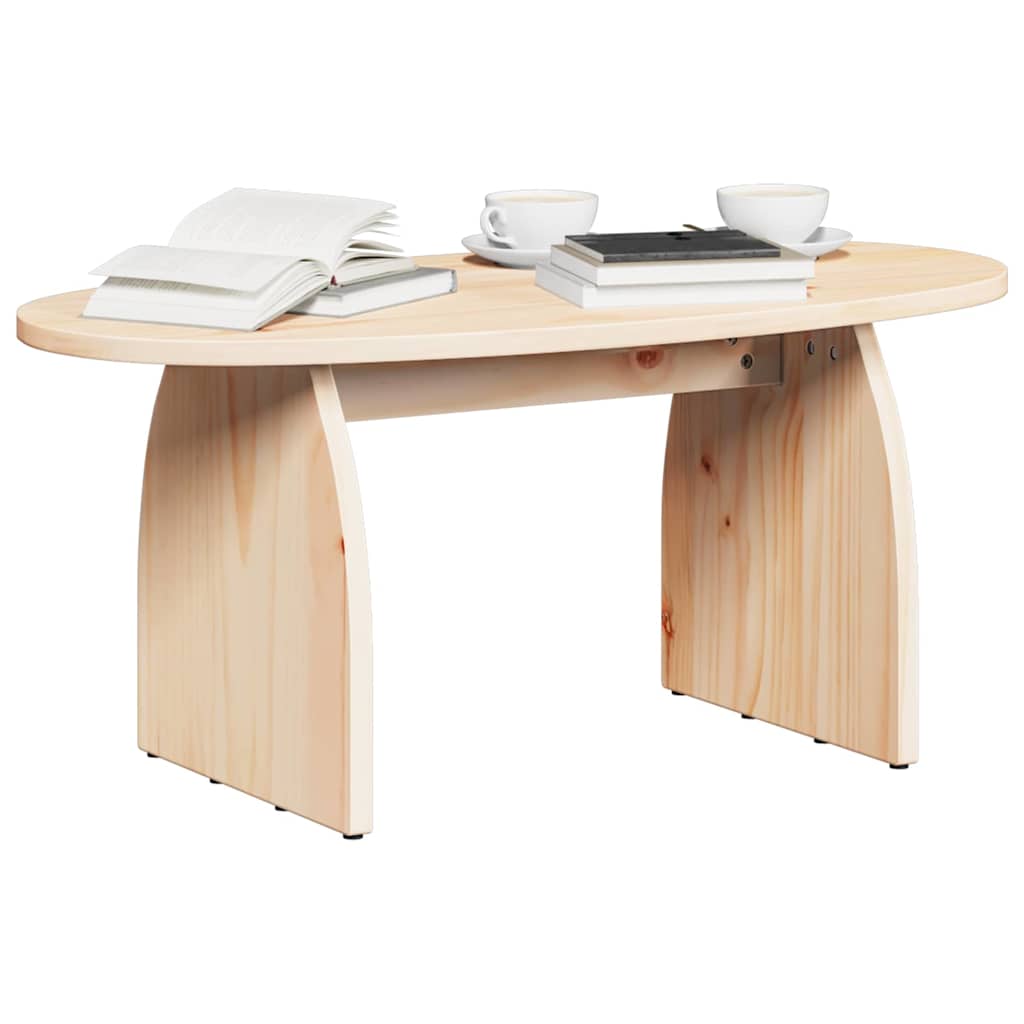 Salontafel 80 X 40 X 35 Cm Massief Grenenhout