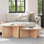 Salontafel 2 Pcs 79 X 39.5 X 40 Cm Massief Grenenhout