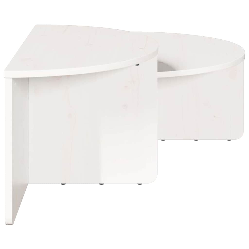 Salontafel 2 Pcs 79 X 39.5 X 40 Cm Massief Grenenhout