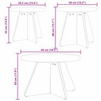 Salontafel 3 Pcs 49 X 49 X 30 Cm Massief Grenenhout