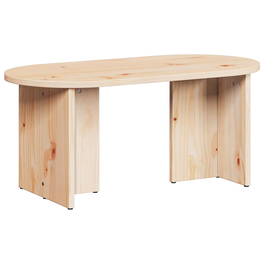 Salontafel 80 X 39.5 X 35 Cm Massief Grenenhout